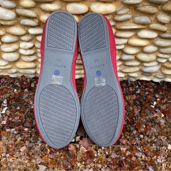 Rothy's Red The Flat Slip On Shoe. Size 9.5. NWOT! Retail $129 - Picture 3 of 6